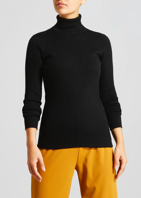 RIBBED ROLL NECK JUMPER