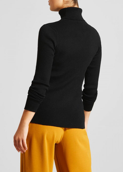 RIBBED ROLL NECK JUMPER