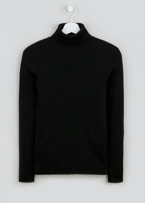 RIBBED ROLL NECK JUMPER